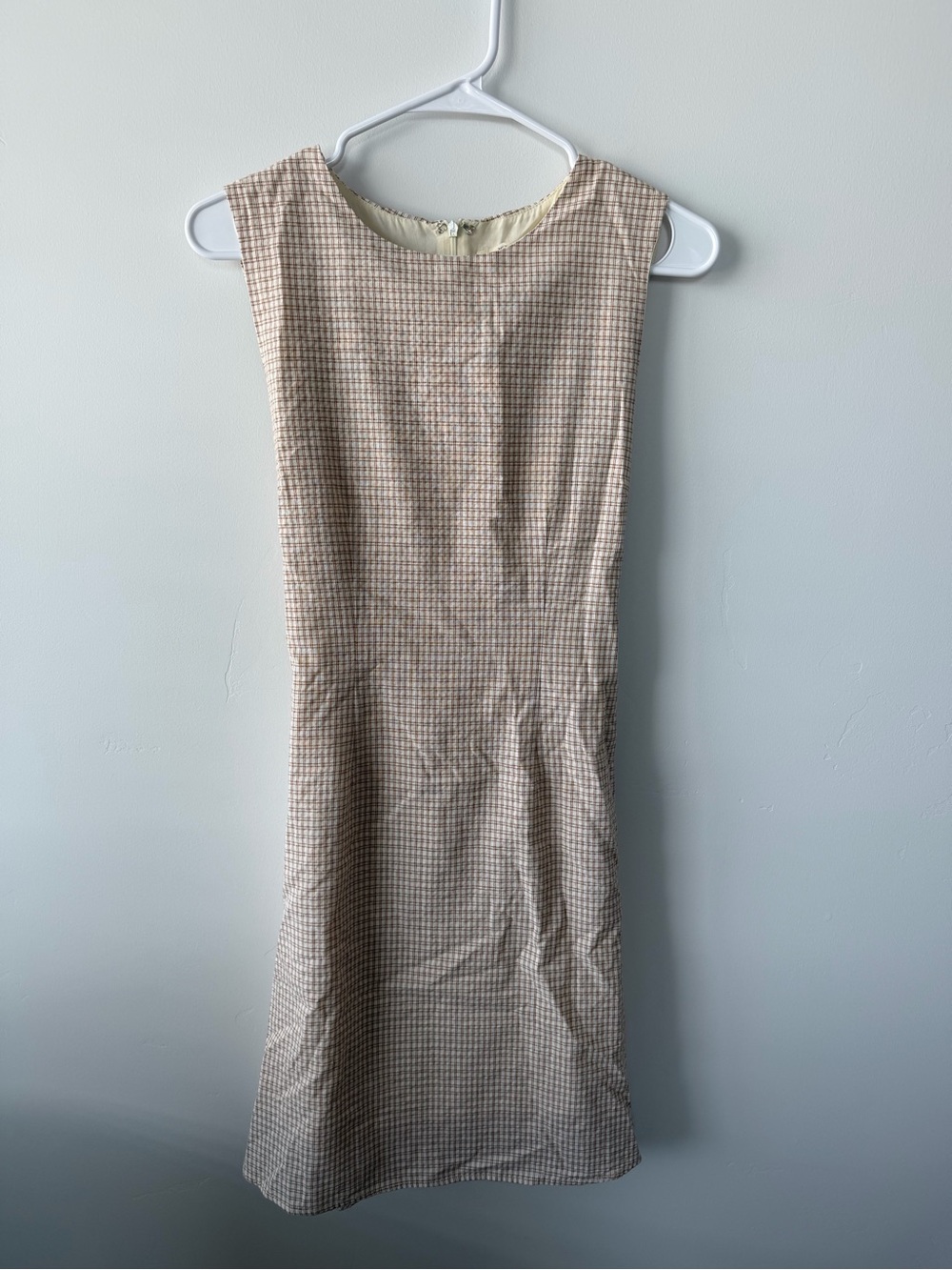 Roolee Plaid Tie Back Midi Dress Size S